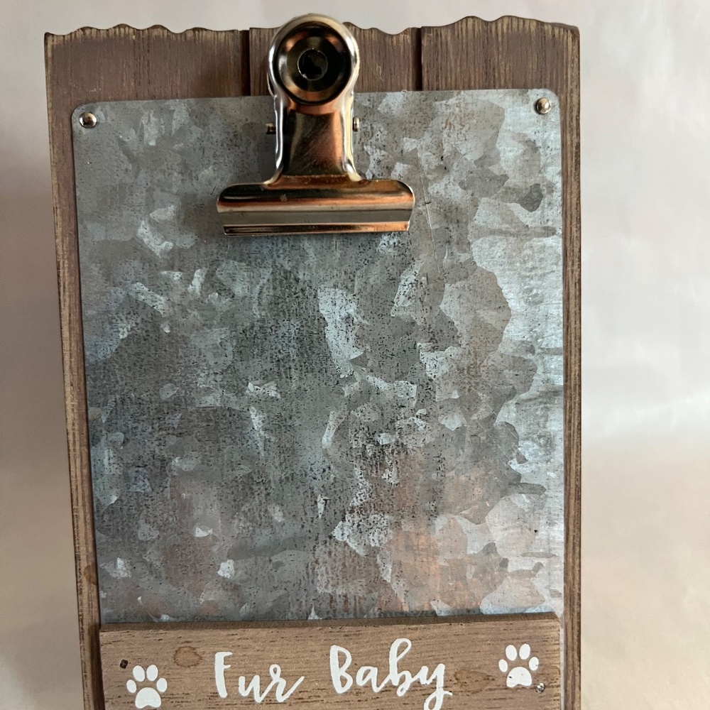 Fur Baby Farmhouse Picture Holder Frame - Picture 2 of 7